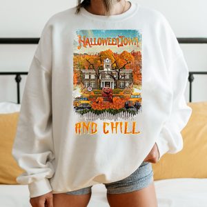 Halloweentown And Chill Pumpkin Fall Sweatshirt