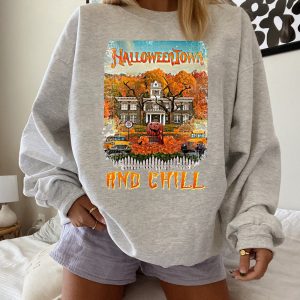 Halloweentown And Chill Pumpkin Fall Sweatshirt