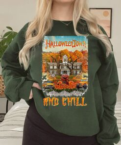 Halloweentown And Chill Pumpkin Fall Sweatshirt 4