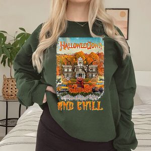 Halloweentown And Chill Pumpkin Fall Sweatshirt 4