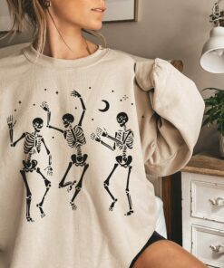Happy Halloween Party Dancing Skeleton Shirt 1