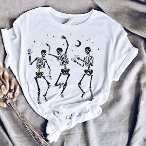 Happy Halloween Party Dancing Skeleton Shirt