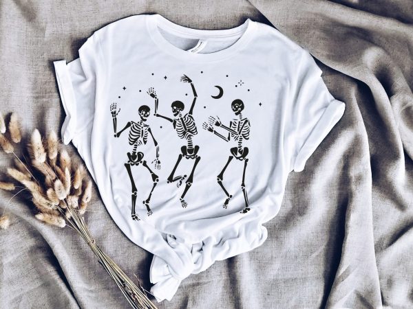 Happy Halloween Party Dancing Skeleton Shirt