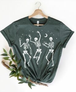 Happy Halloween Party Dancing Skeleton Shirt 3