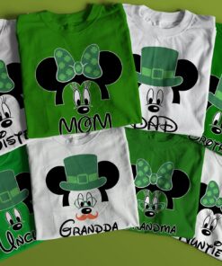 Happy St Patricks Day Disney Mickey And Minnie Customized Shirt 1