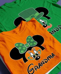 Happy St Patricks Day Disney Mickey And Minnie Customized Shirt 2