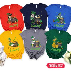 Happy St. Patrick’s Day Mickey Minnie Goofy Donald Shirt