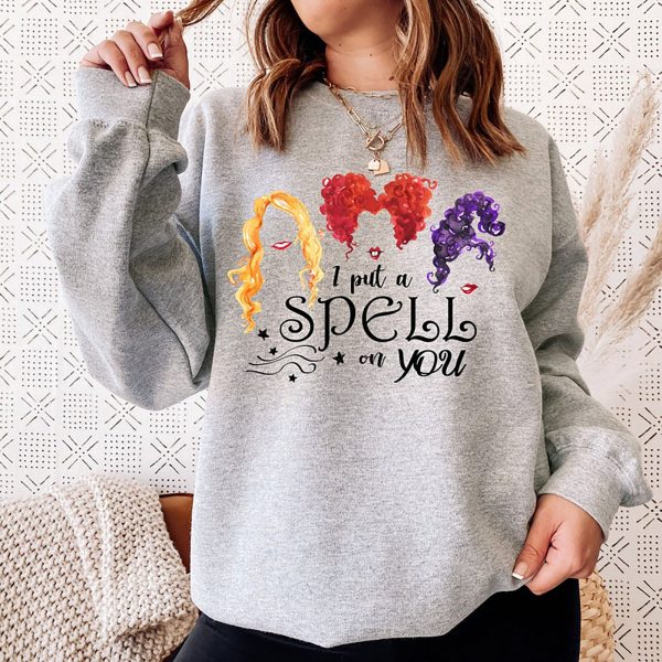 Hocus Pocus I Put A Spell On You Falls Witches Halloween Sweatshirt