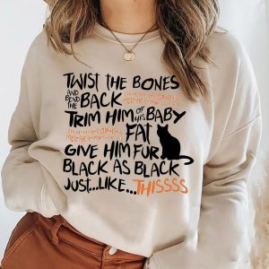 Hocus Pocus Sanderson Witch Binx Spell  Sanderson Sisters Sweatshirt