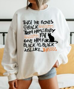 Hocus Pocus Sanderson Witch Binx Spell Sanderson Sisters Sweatshirt 1 Hocus Pocus Sanderson Witch Binx Spell Sanderson Sisters Sweatshirt 2