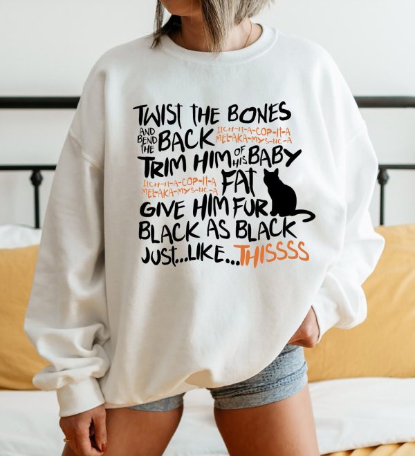 Hocus Pocus Sanderson Witch Binx Spell  Sanderson Sisters Sweatshirt