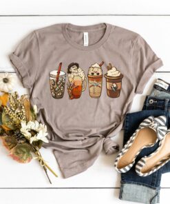 Horror Coffee Pumpkin Spice Latte Fall Squad Shirt 2 Horror Coffee Pumpkin Spice Latte Fall Squad Shirt 3