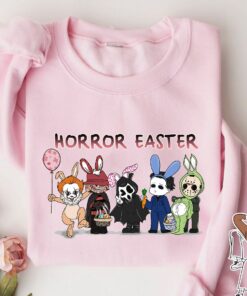 Horror Easter 2022 Leopard Bunny Family Matching Shirt 1