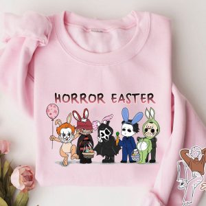 Horror Easter 2022 Leopard Bunny Family Matching Shirt