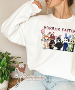 Horror Easter 2022 Leopard Bunny Family Matching Shirt 2