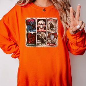 Horror Movie Tarot Cards Killers Shirt