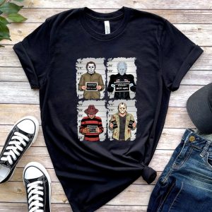 Horror Mugshot Spooky Movie 80s Shirt