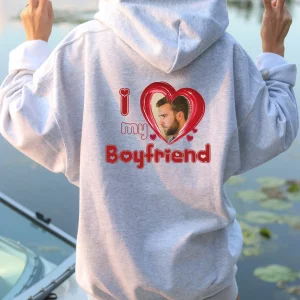 I Love My Boyfriend Valentines Gift Hoodie Shirt