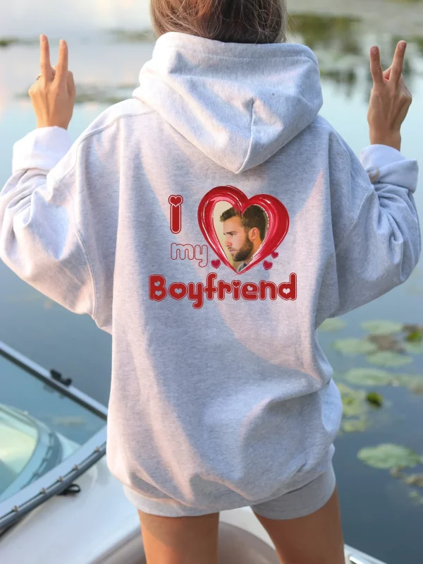 I Love My Boyfriend Valentines Gift Hoodie Shirt