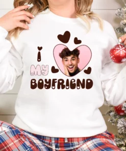 I Love My Girlfriend Valentines Heart Boyfriend Shirt 3