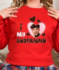 I Love My Girlfriend Valentines Heart Boyfriend Shirt 5