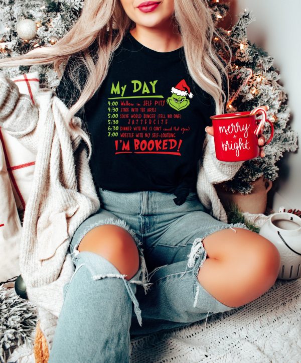 I’m Booked Funny Grinch Christmas Holiday Shirt Outfit