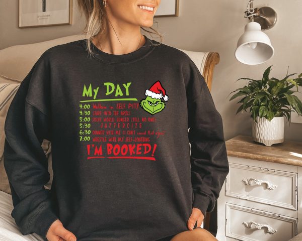 I’m Booked Funny Grinch Christmas Holiday Shirt Outfit