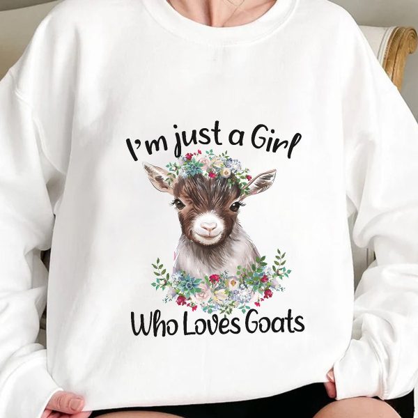 I’m Just A Girl Who Loves Goats Farmer Shirt