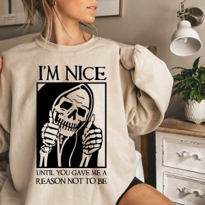 I’m Nice Skeleton Halloween Shirt