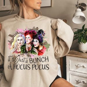 Its All A Bunch Of Hocus Pocus Sanderson Sisters Retro Halloween Sweatshirt 1