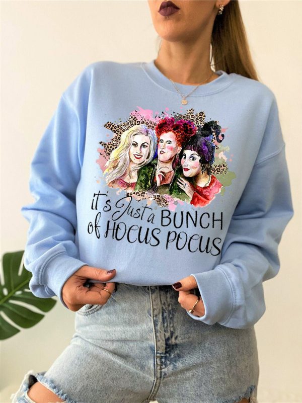 It’s All A Bunch Of Hocus Pocus Sanderson Sisters Retro Halloween Sweatshirt