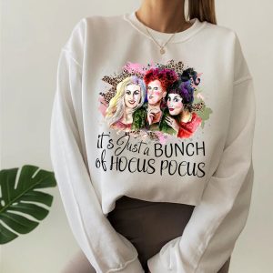 Its All A Bunch Of Hocus Pocus Sanderson Sisters Retro Halloween Sweatshirt 3