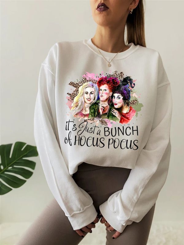 It’s All A Bunch Of Hocus Pocus Sanderson Sisters Retro Halloween Sweatshirt