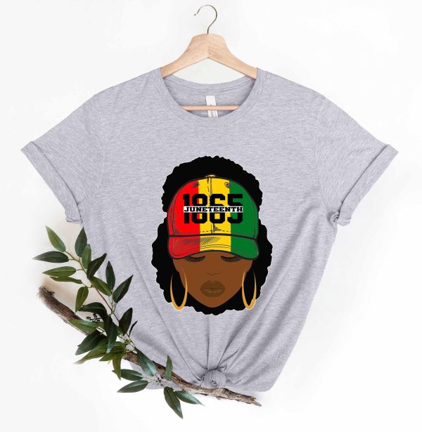 Juneteenth 1865 Afro Woman Black Lives Matter T Shirt