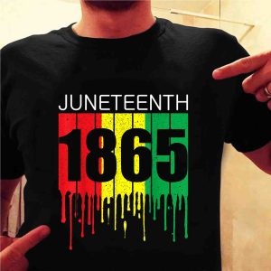 Juneteenth Black African American Flag Freedom Vintage T Shirt