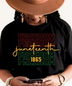 Juneteenth Black History Power Woman Gifts Since 1865 T Shirt 1