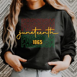 Juneteenth Black History Power Woman Gifts Since 1865 T Shirt 2