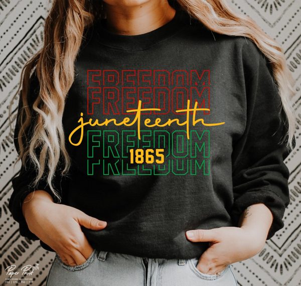 Juneteenth Black History Power Woman Gifts Since 1865 T Shirt