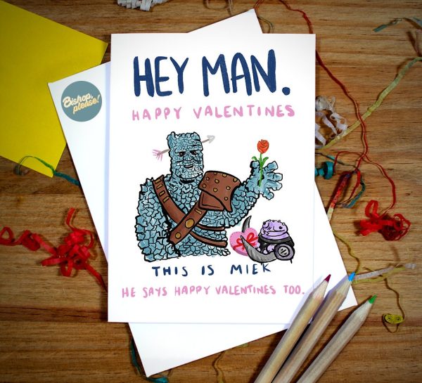 Korg Valentines Day Thor Ragnarock Avengers Card