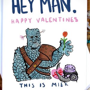 Korg Valentines Day Thor Ragnarock Avengers Card