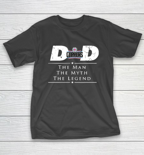 LA Clippers NBA Basketball Dad The Man The Myth The Legend T-Shirt