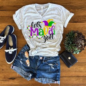 Let’s Mardi Y’all Gras Beads Fun Unisex T-Shirt