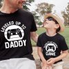 Leveled Up To Daddy Player 2 Has Entered Game Gamer Dad Shirt