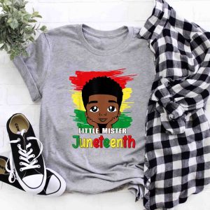 Little Mister Juneteenth Black Boy Toddler Prince Shirt