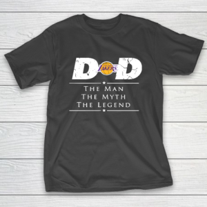 Los Angeles Lakers NBA Basketball Dad The Man The Myth The Legend T-Shirt