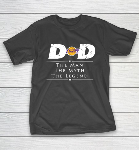 Los Angeles Lakers NBA Basketball Dad The Man The Myth The Legend T-Shirt