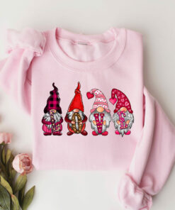 Love Gnome Valentines Sweatshirt Shirt 1
