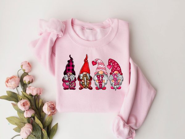 Love Gnome Valentines Sweatshirt Shirt