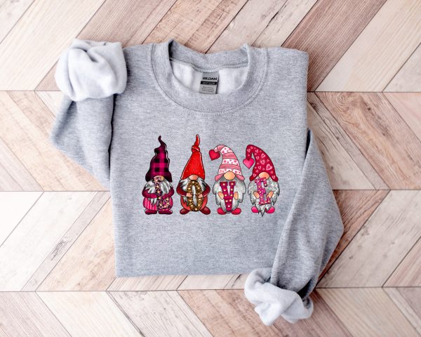 Love Gnome Valentines Sweatshirt Shirt