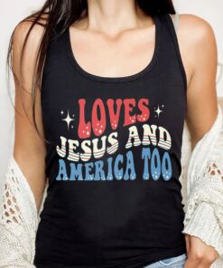 Love Jesus And America Too Red White Blue Tank Top 2 Love Jesus And America Too Red White Blue Tank Top 3